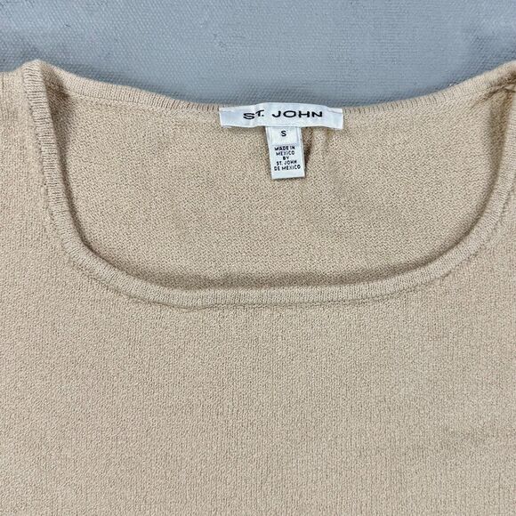 St. John Wool Blend Knit Cropped Tank Women's Small - Picture 2 of 4